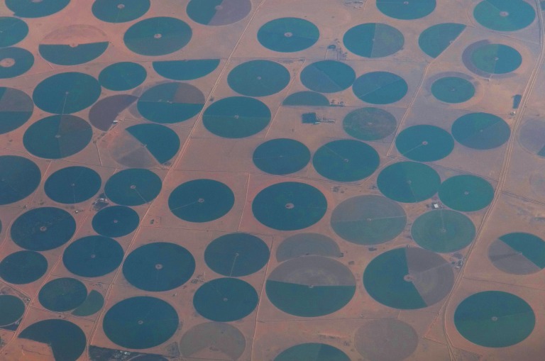 Crop circles at Rub Al Khali Desert